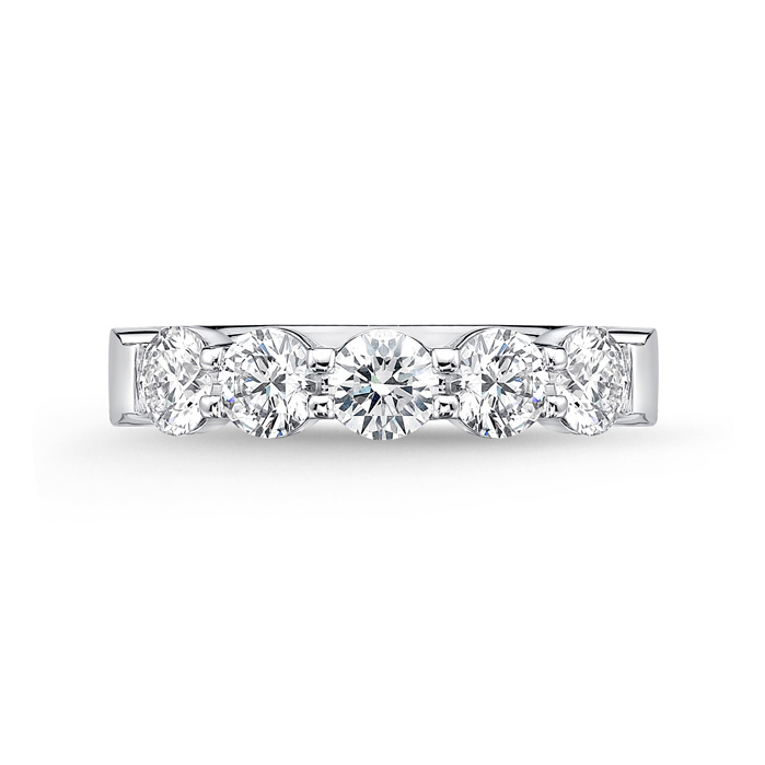 Petite Prong 5 Stones Band, 1st Ser., Mdl 12