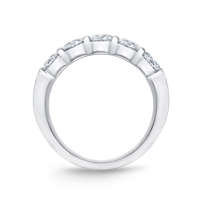 Petite Prong 5 Stones Band, 1st Ser., Mdl 12