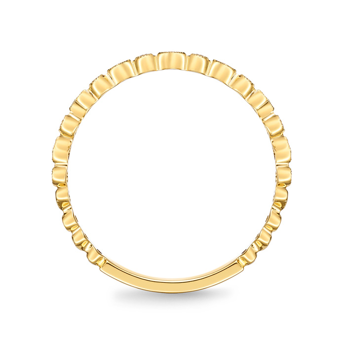 Vintage Square on Point Stackable Band .05ctw approx.
