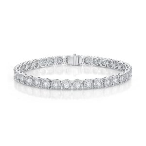 Diamond Bouquet Line Bracelet 4.15ctw approx.