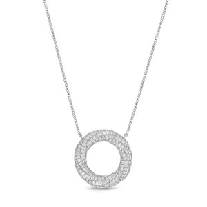 Fashion Circle Pave Pendant
