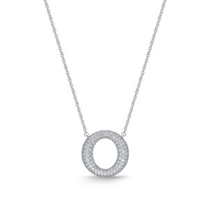 Fashion Oval Pave Pendant