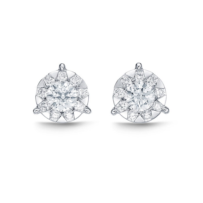 Bouquet 3-Prong Studs .67ctw approx. (.20 centers)