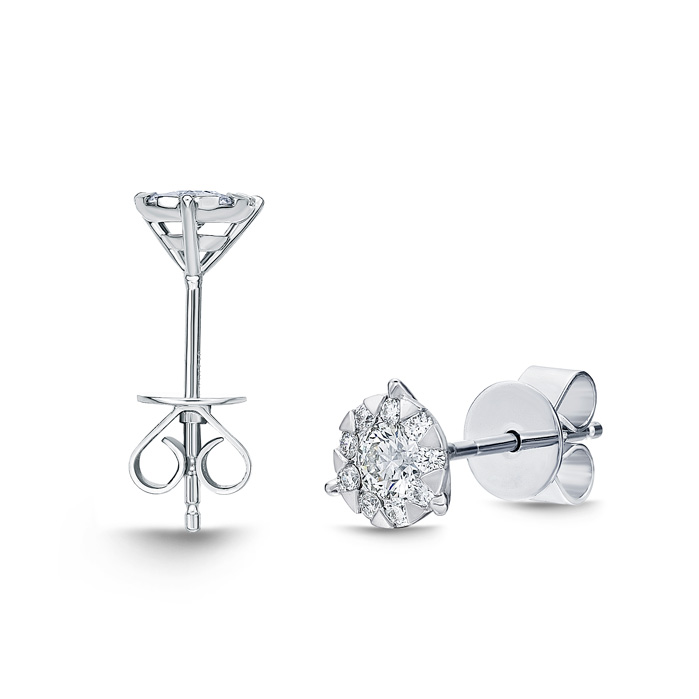 Bouquet 3-Prong Studs .67ctw approx. (.20 centers)