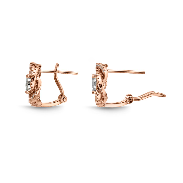 Bouquet Diamond Rose Studs .57ctw approx. (.10 centers)