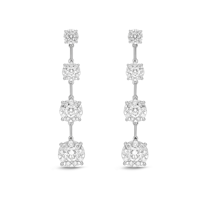 Diamond Bouquet Earring Drops
