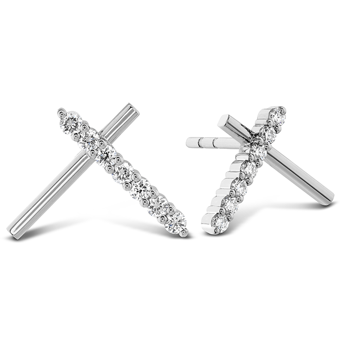 Luna Intercross Earrings .12-.14ctw approx.
