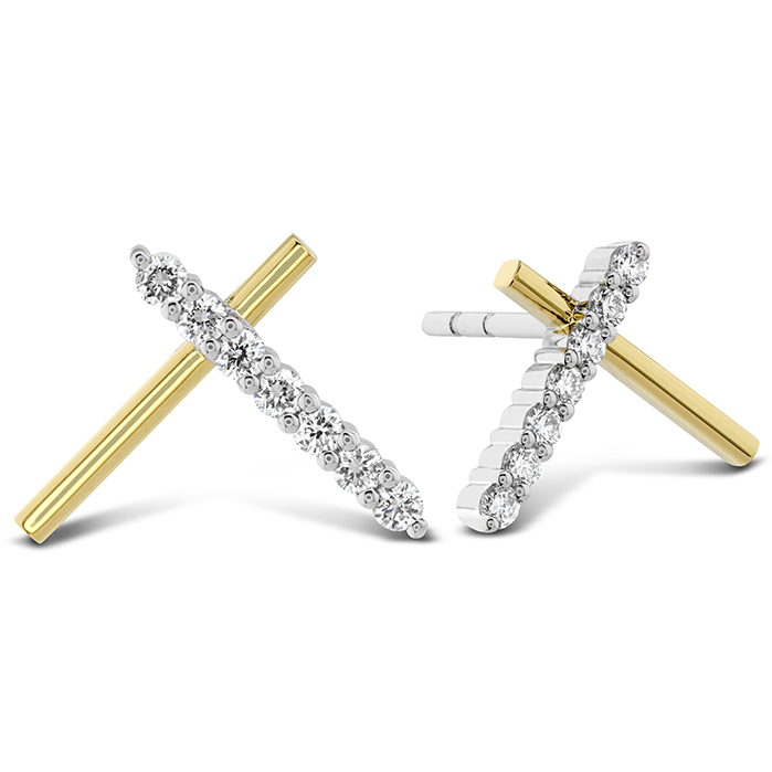 Luna Intercross Earrings .12-.14ctw approx.