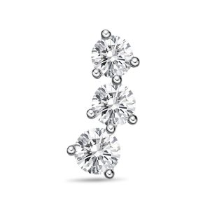 3-Stone Left Side Single Climber 0.75ctw approx.