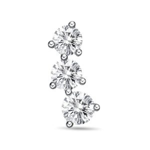 3-Stone Right Side Single Climber 0.75ctw approx.