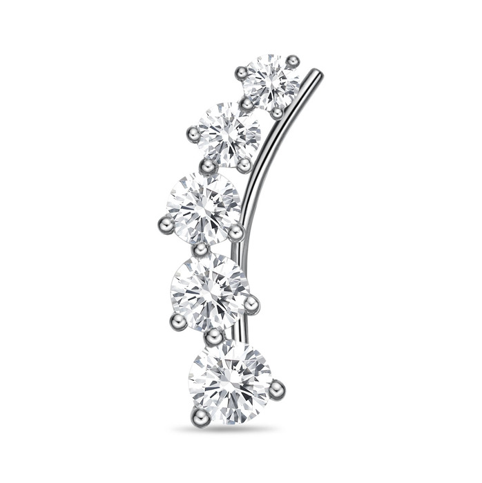 5-Stone Right Side Single Climber 0.75ctw approx.