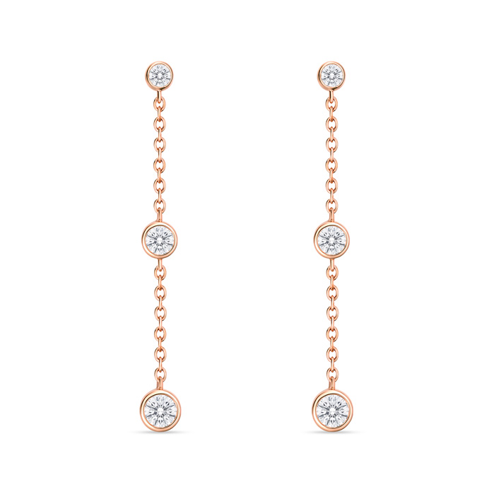 Cascade Drop Earrings 34mm .50ctw approx.