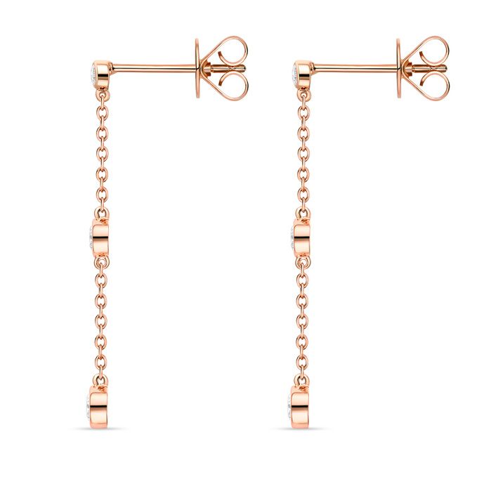 Cascade Drop Earrings 34mm .50ctw approx.