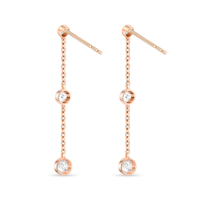Cascade Drop Earrings 34mm .50ctw approx.