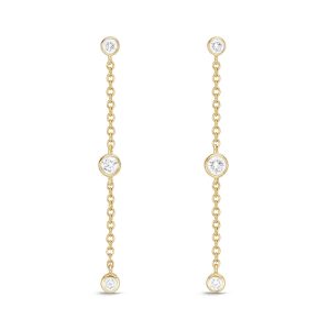 Cascade Drop Earrings 35mm .25ctw approx.