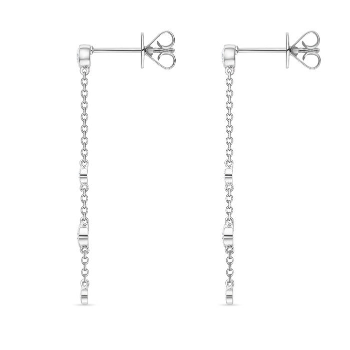 Cascade Drop Earrings 40mm .50ctw approx.