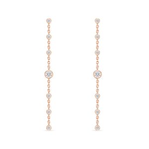 Cascade Drop Earrings 45mm .35ctw approx.