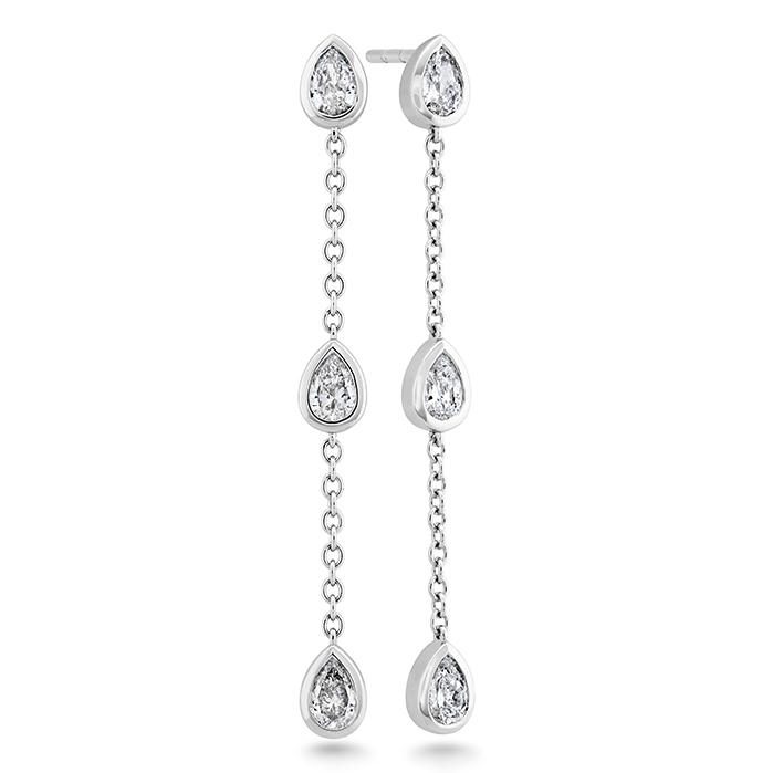 Cascade Pear Shape Drop Earrings .60ctw approx.