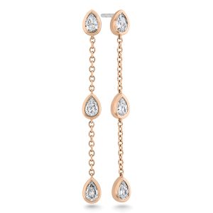 Cascade Pear Shape Drop Earrings .60ctw approx.