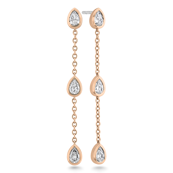 Cascade Pear Shape Drop Earrings .60ctw approx.