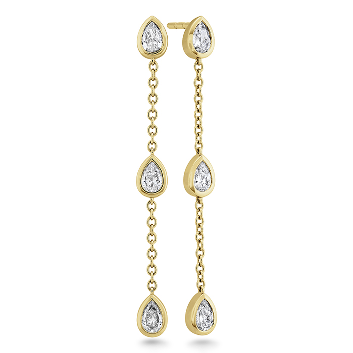 Cascade Pear Shape Drop Earrings .60ctw approx.