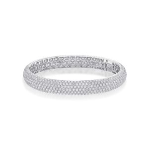 Pirouette Pave Bangle 18ctw approx.