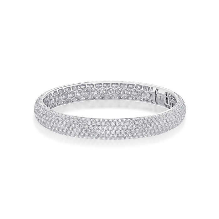Pirouette Pave Bangle 18ctw approx.