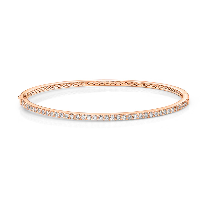 Shared Prong Diamond Bangle 1ctw approx.