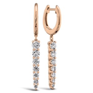 Identity Drop Earrings .94-1.05ctw approx.