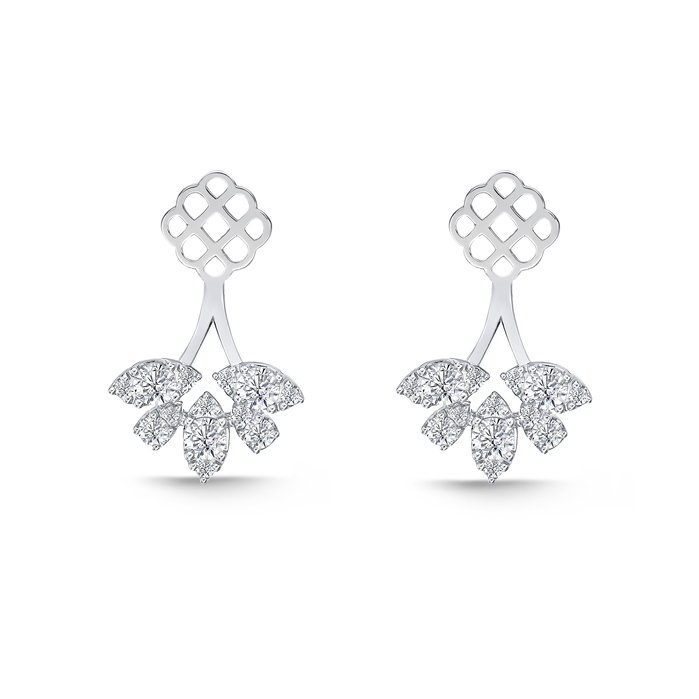 Fancy Brilliant Fashion Jacket / Jacket Earrings, 1st Ser.,