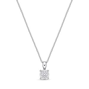Diamond Bouquet Necklace 1ct LOOK