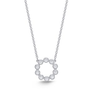 Milgrain Circle Necklace