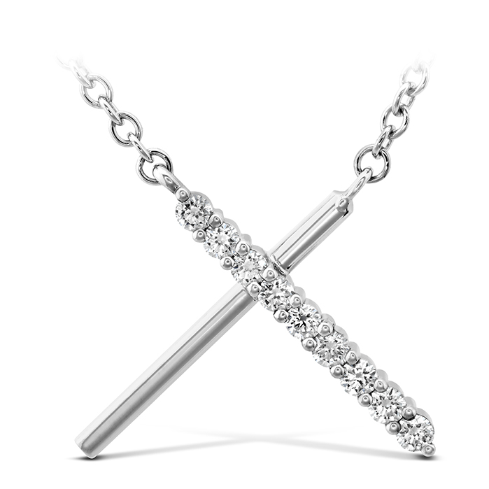 Luna Intercross Pendant .10-.12ctw approx.