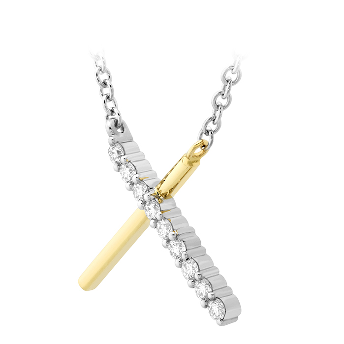 Luna Intercross Pendant .10-.12ctw approx.