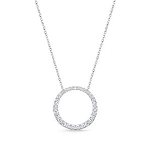 Graduated Diamond Circle Necklace .50ctw approx.