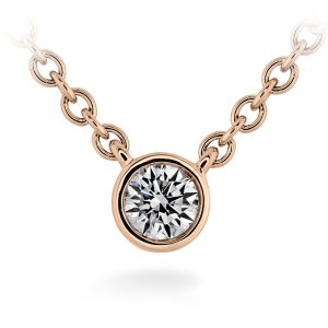 Cascade Solitaire Bezel Pendant .08-.10ctw approx.