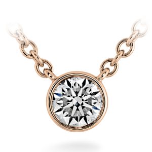 Cascade Solitaire Bezel Pendant .17-.20ctw approx.