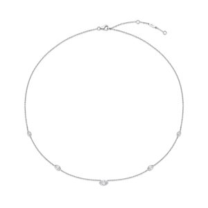 Cascade 5-Stone Marquise Diamond Necklace .85ctw approx.