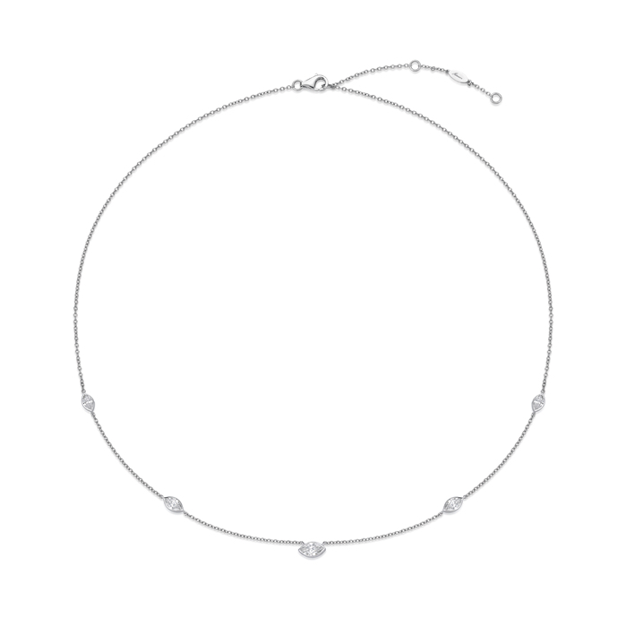 Cascade 5-Stone Marquise Diamond Necklace .85ctw approx.
