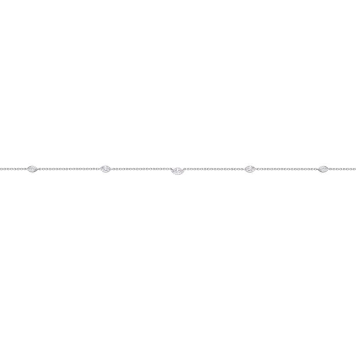 Cascade 5-Stone Marquise Diamond Necklace .85ctw approx.