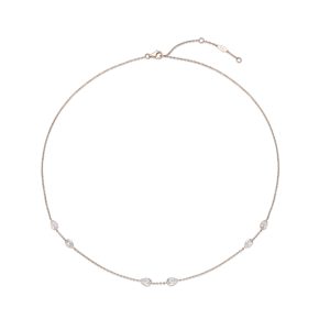 Cascade 6-Stone Pear Shape Diamond Necklace 1.20ctw approx.