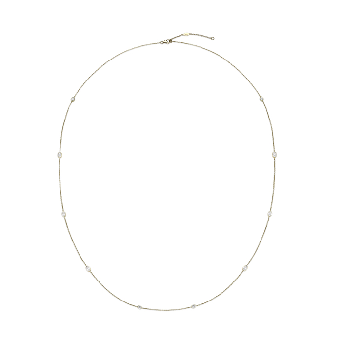 Cascade 10-Stone Oval Diamond Necklace 1.85ctw approx.