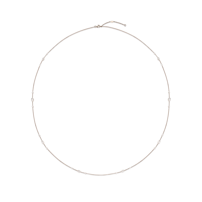 Cascade Oval & Round Accent Diamond Necklace 1.95ctw approx.