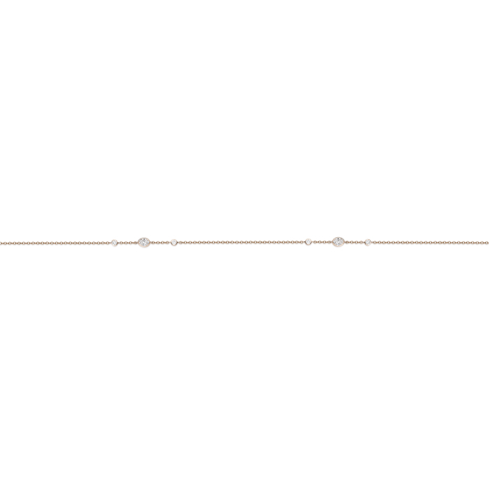 Cascade Oval & Round Accent Diamond Necklace 1.95ctw approx.