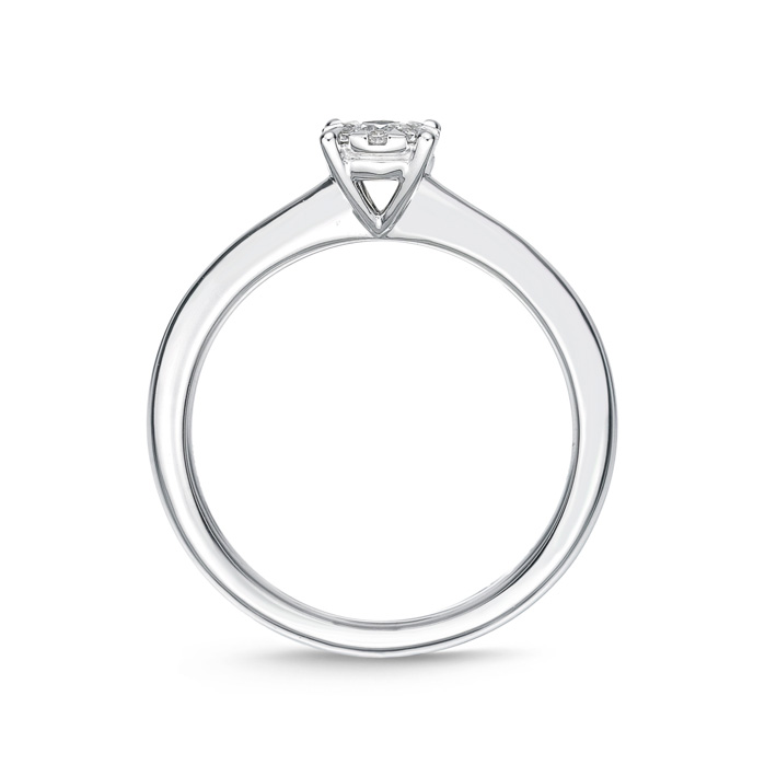 Bouquet Solitaire Engagement Ring .21ctw approx. (.15 center