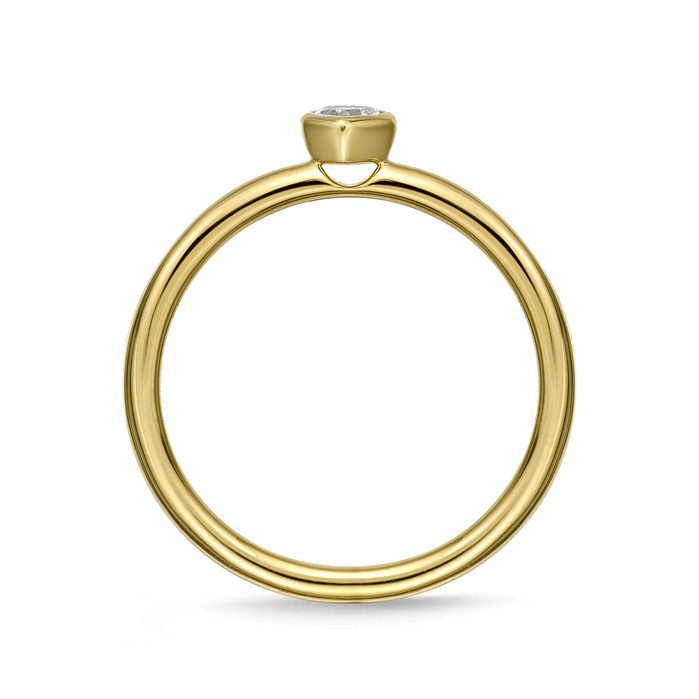 Heart Shape Petite Stackable Band .11ctw approx.