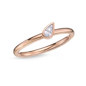 Pear Shape Petite Stackable Band .10ctw approx.
