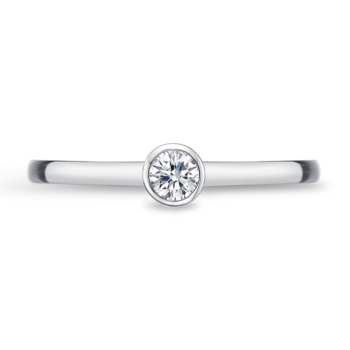 Single Diamond Petite Stackable Band .16ctw approx.