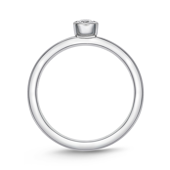 Single Diamond Petite Stackable Band .16ctw approx.