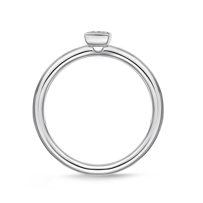 Princess Cut Petite Stackable Band .15ctw approx.